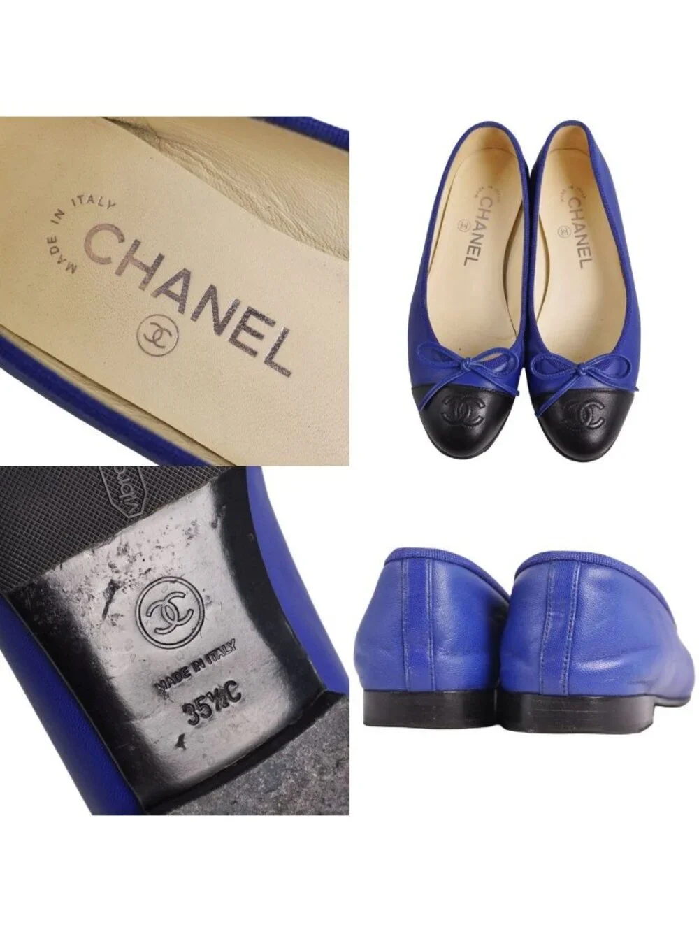 Chanel Pumps Ballerina Ribbon Cocoma Flat